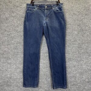 L.L. Bean Jeans Mens 35x30 Blue Straight Leg Stretch Denim Mid Rise Casual